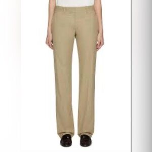 Theory Max C Stretch Canvas Khaki Trouser Pants NWT Tan Career Bus Casual Size 6
